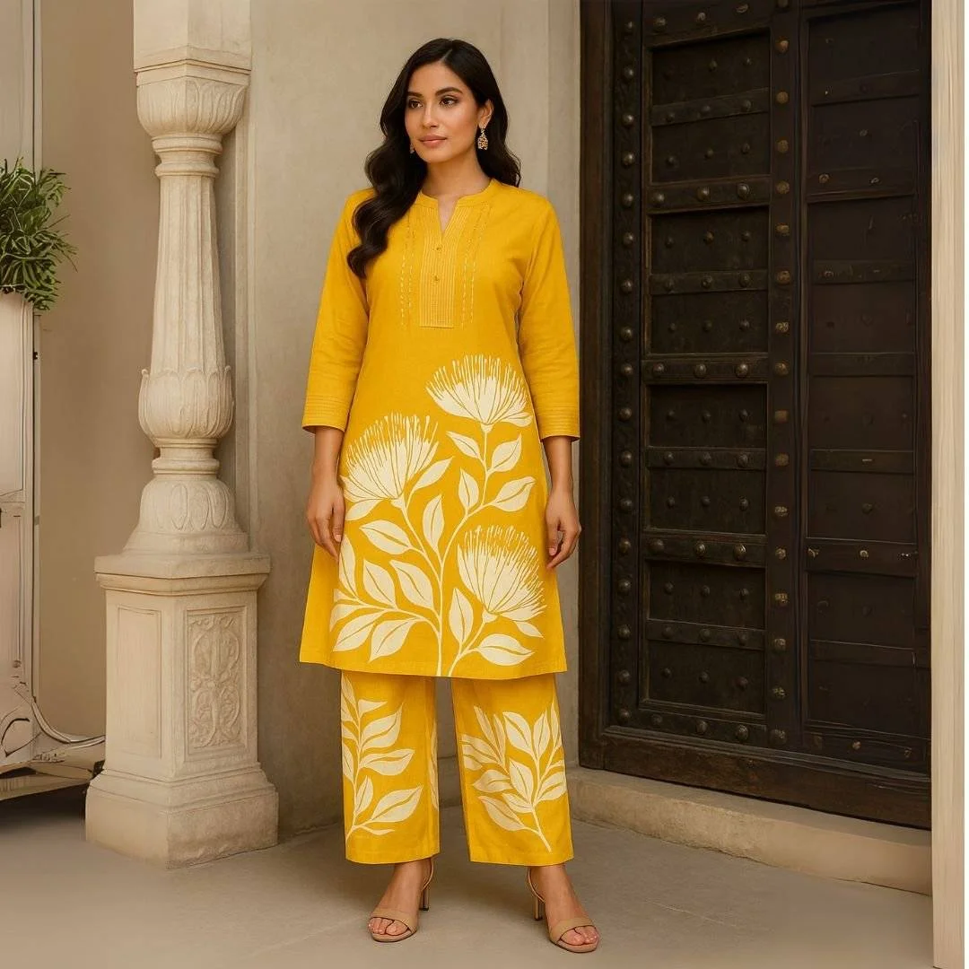 Cotton Co-ord Set – Soft & Stylish Everyday Elegance