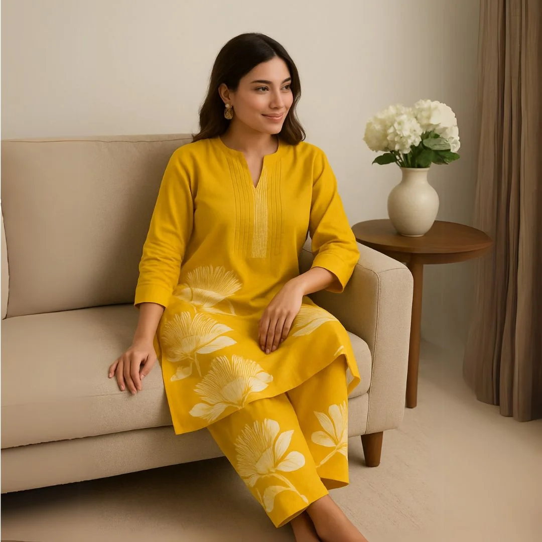 Cotton Co-ord Set – Soft & Stylish Everyday Elegance - Image 4