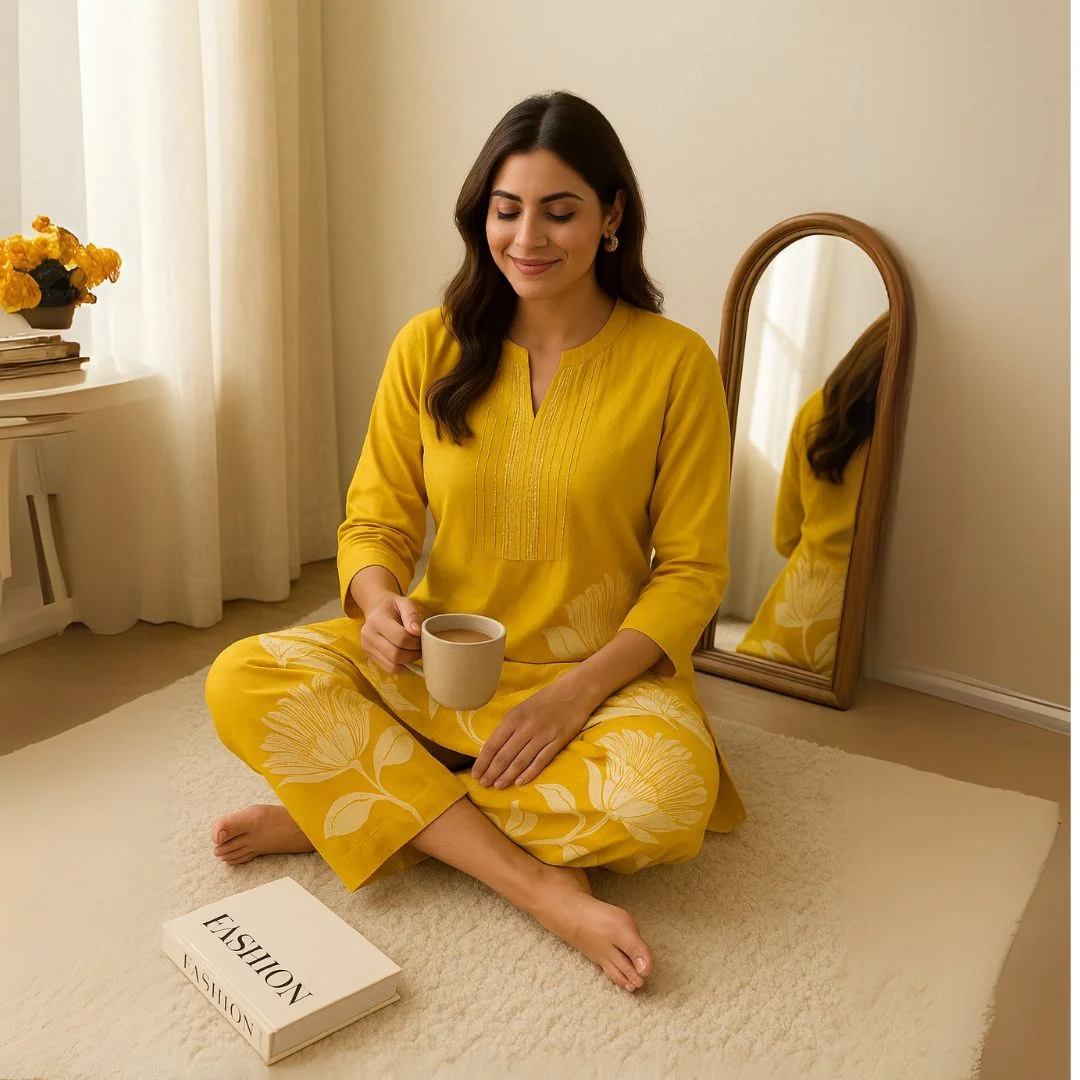 Cotton Co-ord Set – Soft & Stylish Everyday Elegance - Image 5