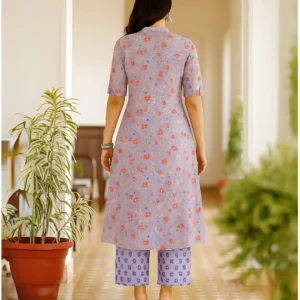 Premium Cotton A-Line Kurti Palazzo Set – Summer Comfort Edition