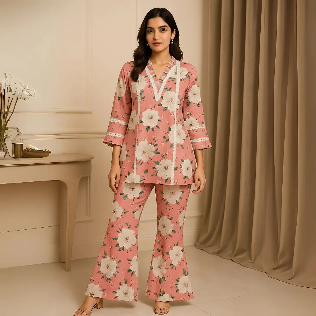 Elegant Summer Blossom Cord-Set - Image 2