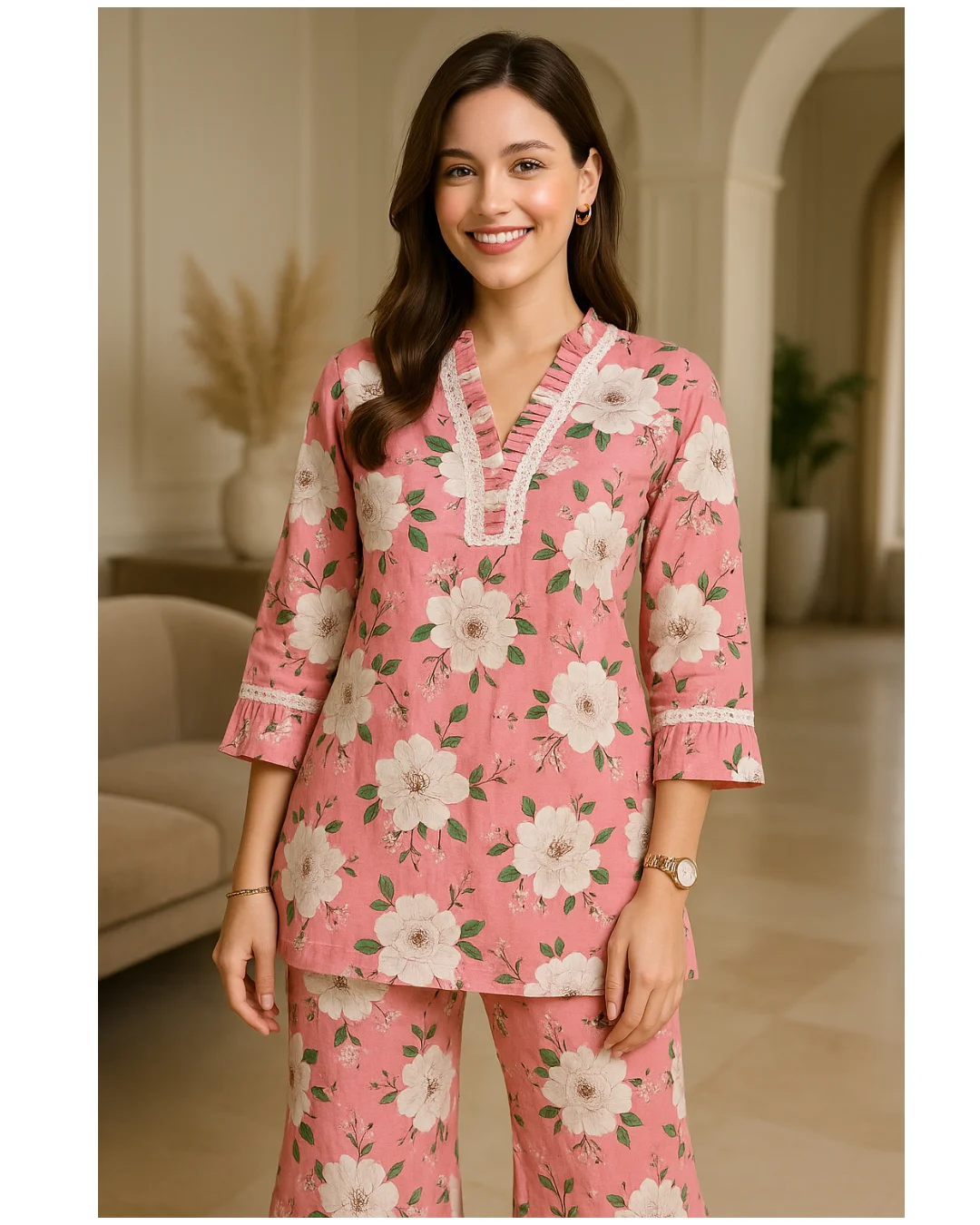 Elegant Summer Blossom Cord-Set - Image 4